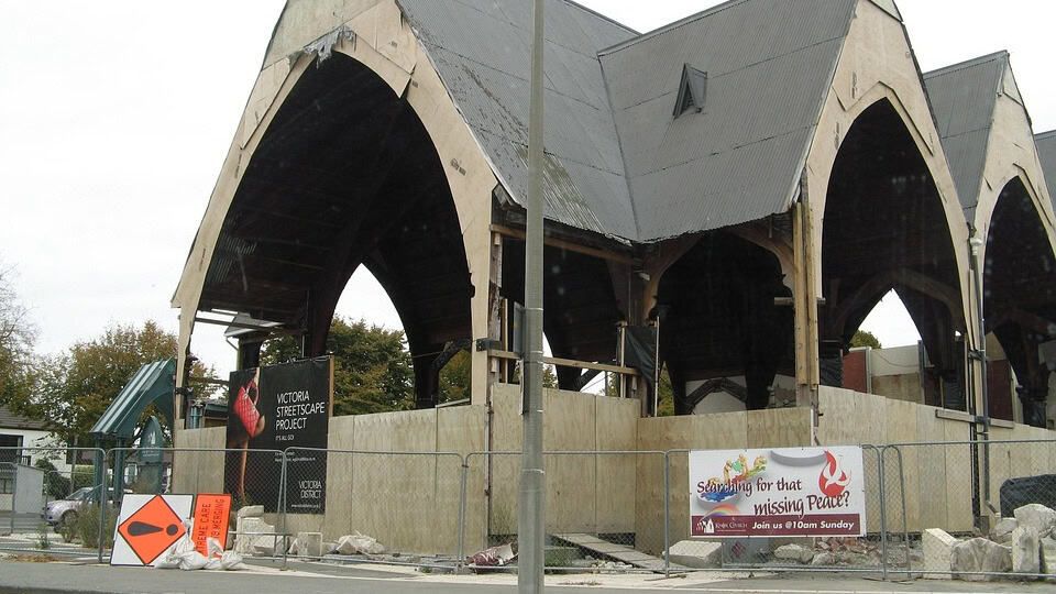 Destruction left behind by a natural disaster